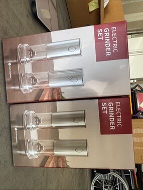 Electric Grinder Set - Silver NWT 2 for price of 1